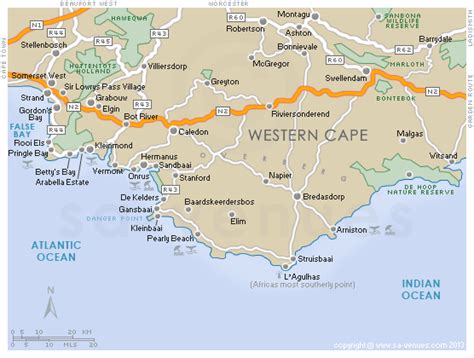 Cape Overberg Map