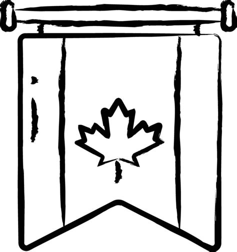 Canada flag hand drawn vector illustration 32182933 Vector Art at Vecteezy