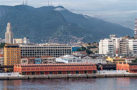 Cruise Ship Terminal and Favella on Providence Hill, Rio De Janeiro ...