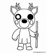 Dessa Roblox Piggy Coloring Page  Free Printable Pages sketch template