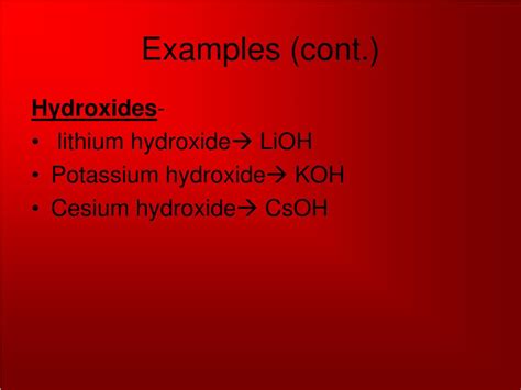 PPT - Oxides, hydrides, hydroxides PowerPoint Presentation, free ...