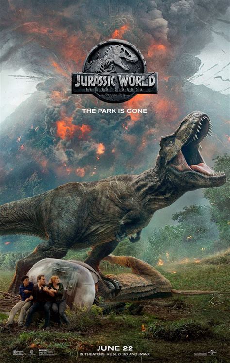 New Poster Of Jurassic World: Fallen Kingdom With Rexy - Jurassic World ...