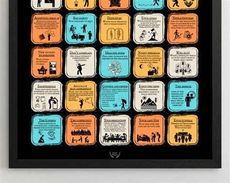 Stoicism Exercises Monthly Challenges Poster 30 Daily Stoic - Etsy