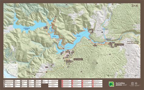 Park Map - Nacionalni park "Plitvička jezera"