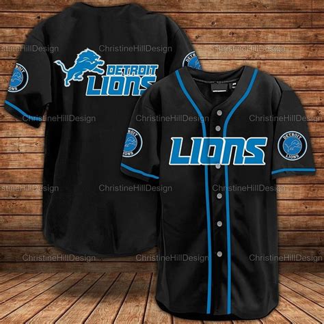 Detroit Lions NFL Football Baseball Jersey For Fans 286 - Meteew