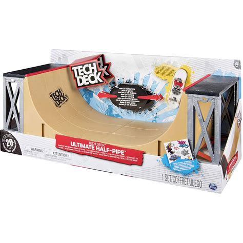 Tech Deck Half Pipe Mini Skateboard Deck Ramp Play Set, Fingerboard ...