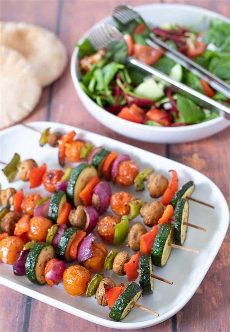 Grilled Vegetable Skewers - Neils Healthy Meals