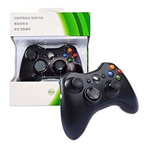 1 Controle S/fio Xbox 360 Pc Slim Wereless- P/entrega | Joystick, Xbox ...