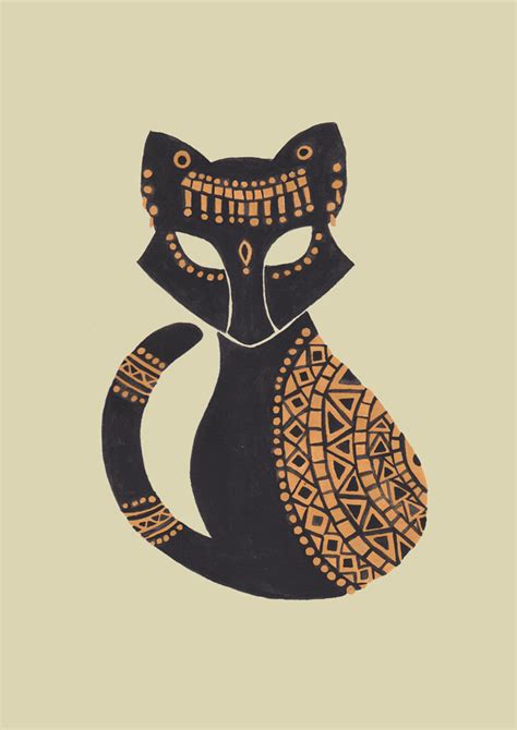 The Egyptian Cat | Egyptian cat tattoos, Egyptian art, Egypt art