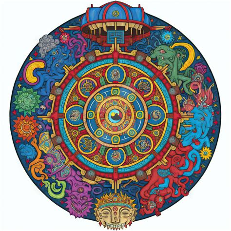 Colorful Dharma Wheel (20) by MrTimelessArt on DeviantArt