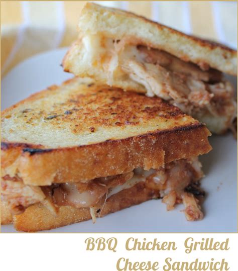 BBQ Chicken Grilled Cheese Sandwich