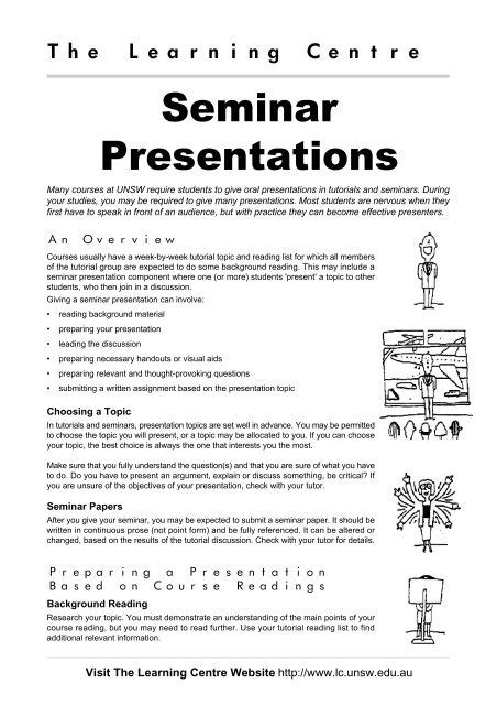 Seminar Presentation Background