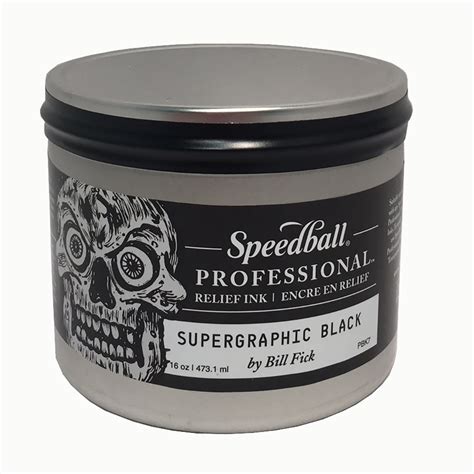 Speedball Professional Relief Ink, 16 oz., Supergraphic Black - Walmart ...