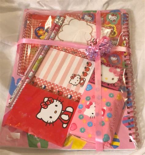 Stationary Hello Kitty, notebook gift pa | Hello kitty school supplies, Hello kitty gifts, Hello ...