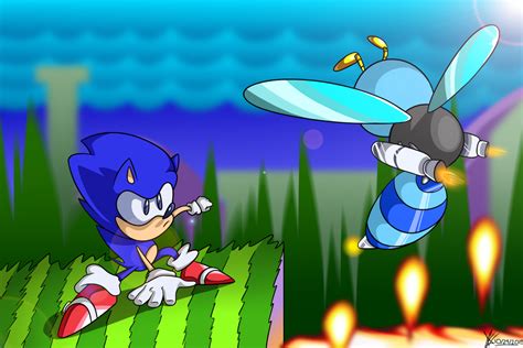 Sonic V Buzz Bomber by mporkyp on DeviantArt