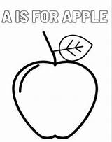A Is For Apple Learning Coloring Page  Etsy sketch template