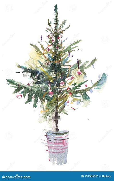 672 Christmas Tree Watercolor Painting Photos - Free & Royalty-Free ...