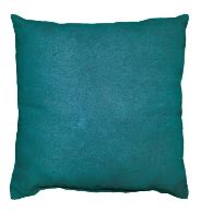 Cushion Suede 40 cm. x 40 cm. Petroleum Blue - H630550220