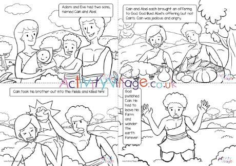 Cain And Abel Bible Story Coloring Pages