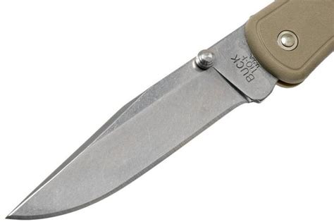 Buck 110 Slim Knife Select Tan 0110BRS2 pocket knife | Advantageously ...