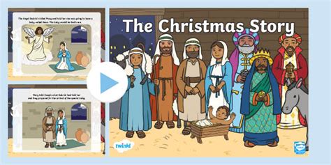 Christmas Story PowerPoint - Christian Festival - Twinkl