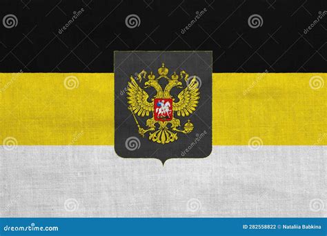 Russian Imperial Flag with a Double-headed Eagle. the First Official ...