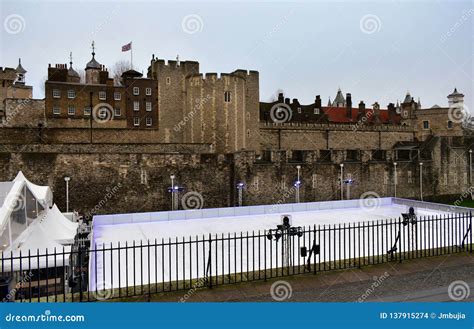 Tower of London Christmas Ice Rink. London, United Kingdom, 30 Dec 2018 ...