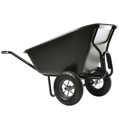 Haemmerlin Colossus Black Twin Wheelbarrow - 300L | Mole Online