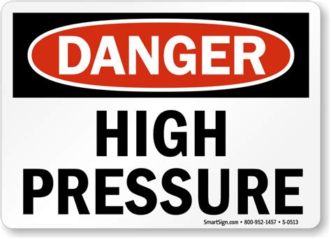 High Pressure Signs | High Pressure Warning Signs