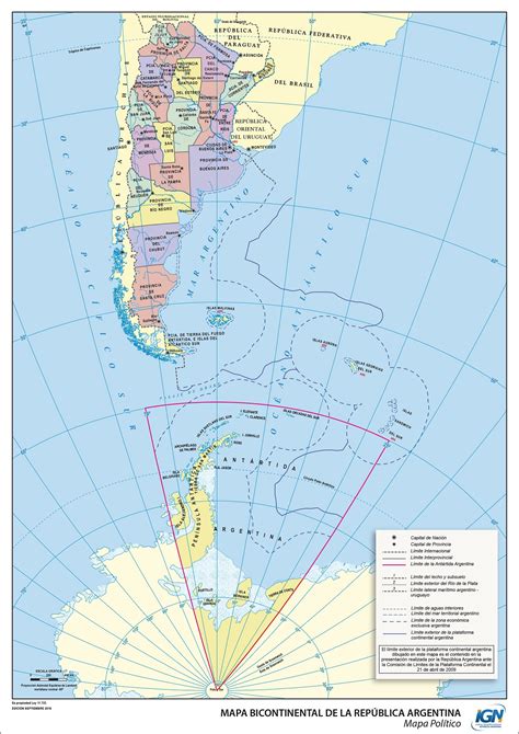 Mapa Bicontinental de Argentina - Tamaño completo | Gifex