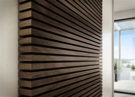 Creative Designs LLC huelsta Voglauer furniture | Wood slat wall, Wood feature wall, Slat wall