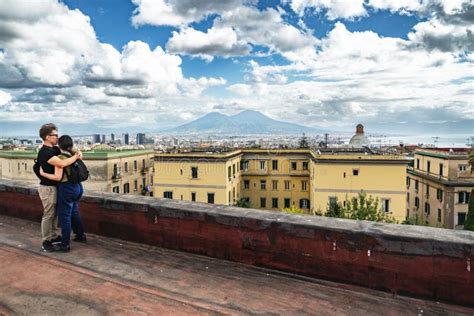 View of the Roofs of the Historic Center of Naples. View from the ...