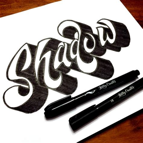 Add Dimensional Shadows to Hand Lettering – Kelly Creates