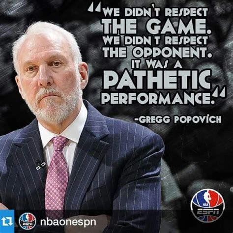 Spurs Coach Gregg Popovich | Athlete quotes, Spurs coach, Practice quotes