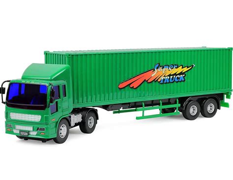 Click N’ Play Friction Powered Tractor Trailer Truck Toy Vehicle for ...