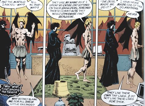 Just a food for thought from Lucifer Morningstar. [The Sandman: Season of Mists] : r/comicbooks