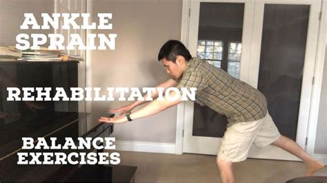 Balance Exercises for Ankle Sprain Rehabilitation | Sprained ankle ...