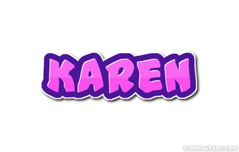 Karen Logo | Free Name Design Tool from Flaming Text