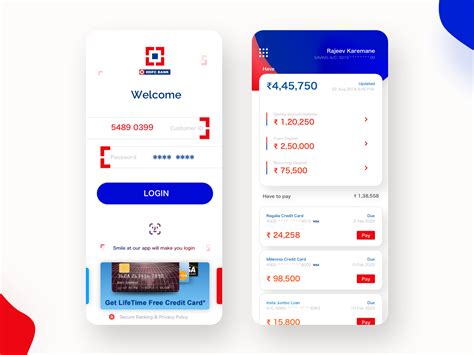 HDFC Bank App Retail (Redesign iOS 2020) | Banking app, Retail banking, Banking