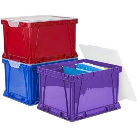 Used Stackable Plastic Storage Bins — Madison Art Center Design