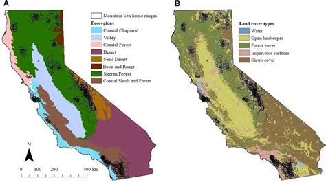 Mountain Lion Habitat Map