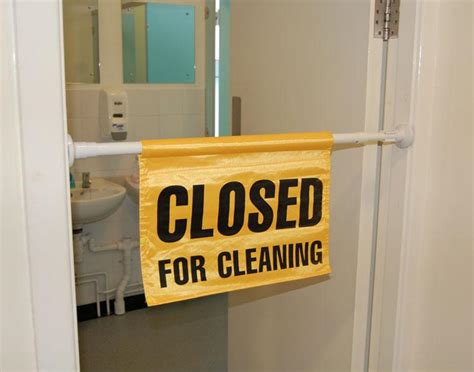 Closed For Cleaning Door Sign, Safety Sign from Anglian Chemicals