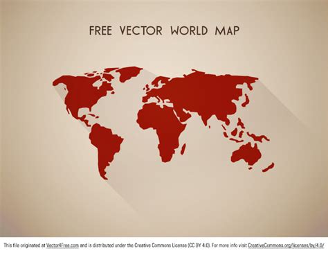 Free Vector World Map