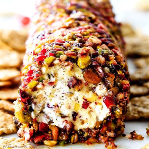 Pistachio Cranberry Goat Cheese Log Recipe | The Feedfeed