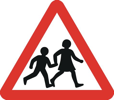 Children going to or from school or playground ahead Road Sign | UK Delivery | Hirst Signs