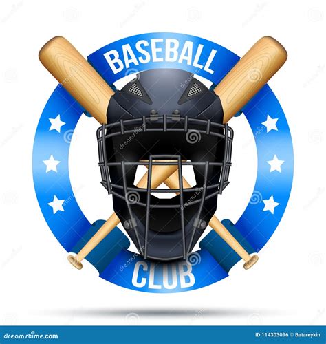 Baseball catcher mask sign stock vector. Illustration of hitting - 114303096