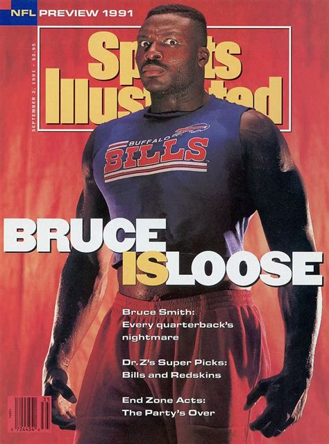 Buffalo Bills Bruce Smith, 1991 Nfl Football Preview Sports Illustrated ...