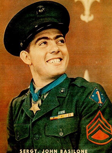 SSgt. John Basilone, USMC was awarded the Congressional Medal of Honor ...