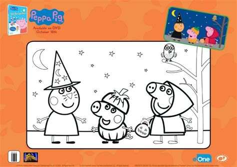 Peppa Pig Halloween Coloring Page | Mama Likes This