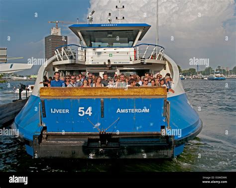 Ferry ( IJveer ) Amsterdam IJ Port Harbor Central Station public transport transportation ...